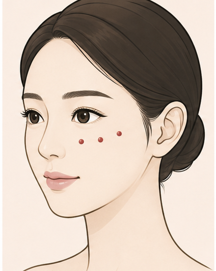 부위별 시술 단계 모식도